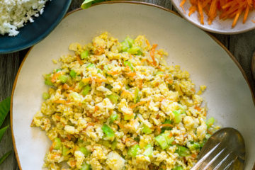 stir fried cauliflower rice