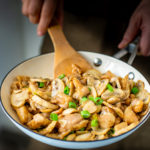 Chicken and mushroom stir fry