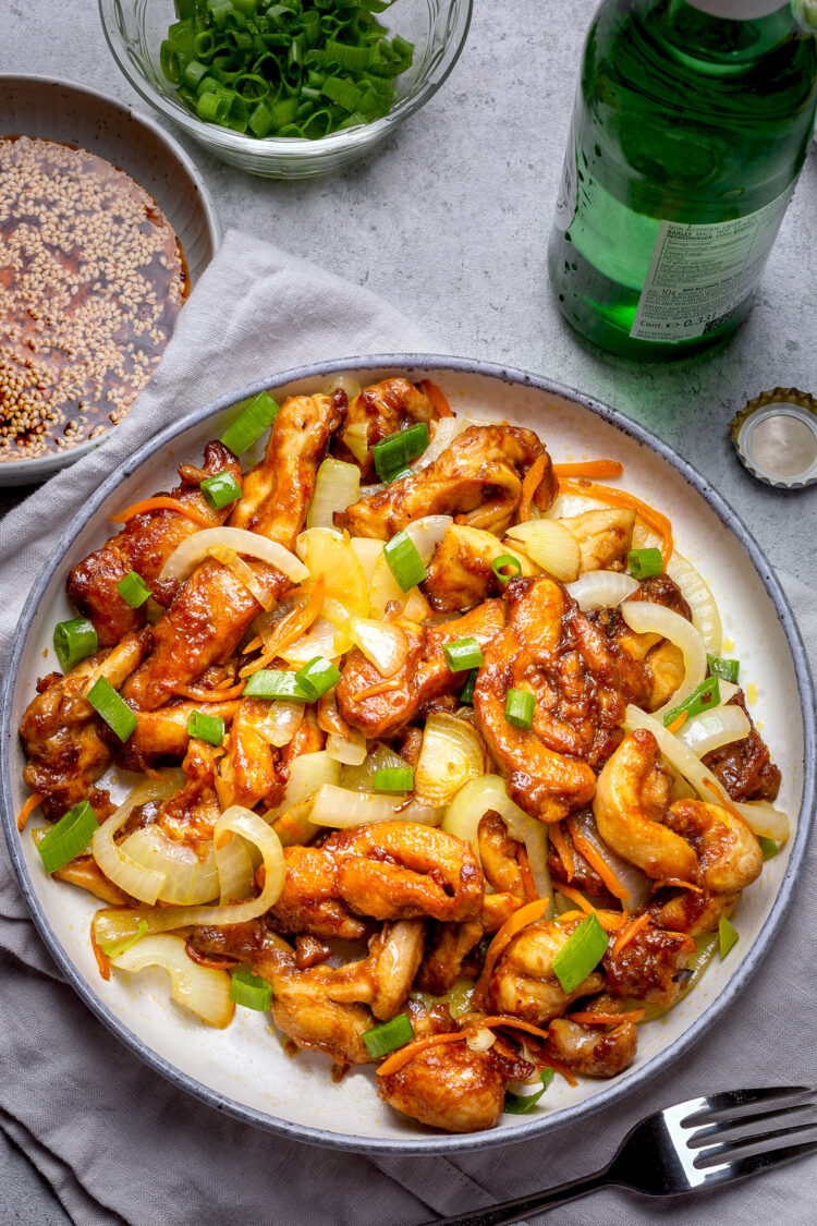 chicken thigh stir fry