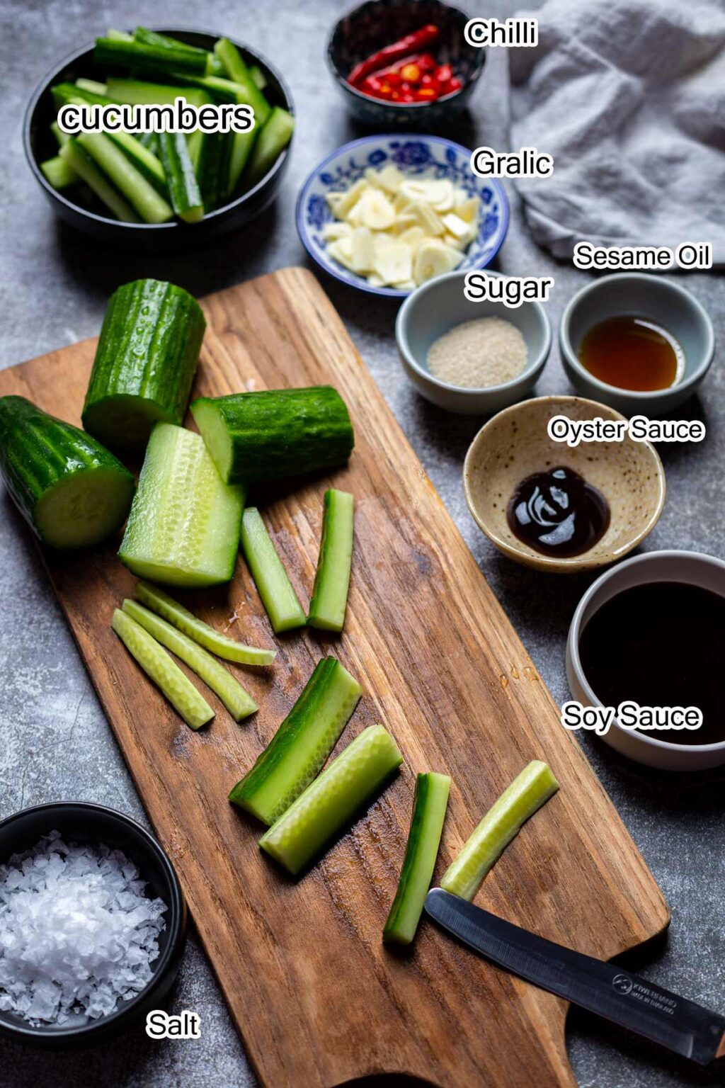 Asian Pickled Cucumber Cooking With Lei
