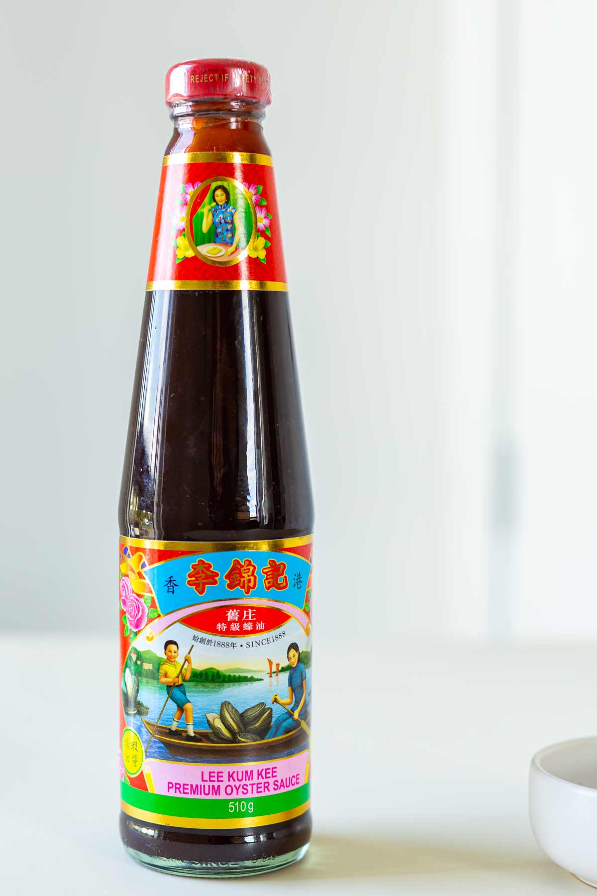 A bottle of Lee Kum Kee Premium Oyster Sauce