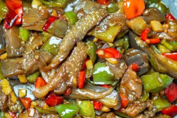 Chinese eggplant stir fry
