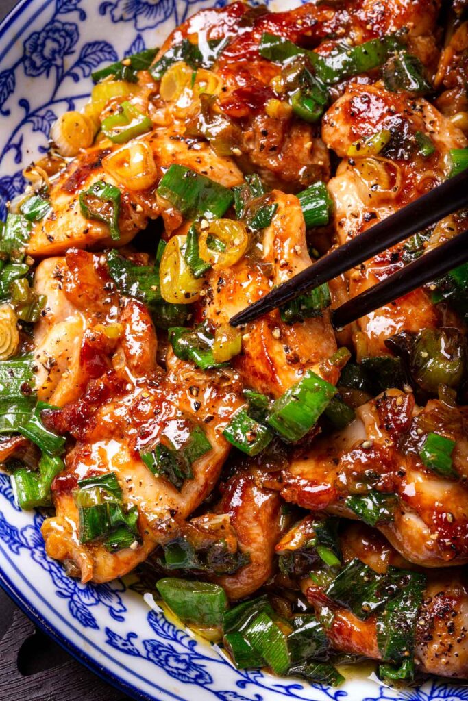 Scallion Chicken - Cooking With Lei