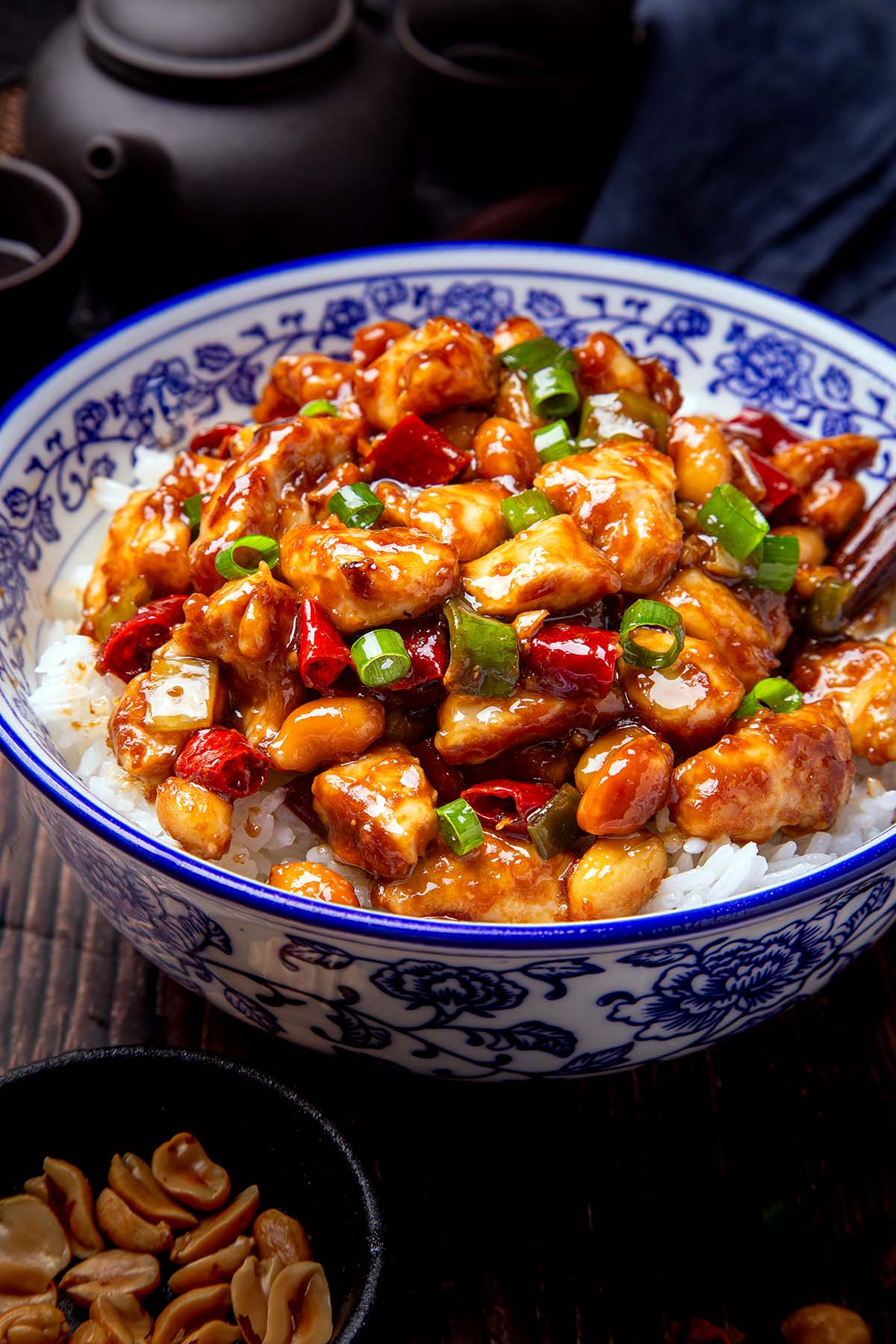 Gong Bao Chicken, kung bao chicken, gongbao chicken, kam pao chicken, kom po chicken, kung bao, Kung bao sauce, kung pao chicken, chinese kung pao, chicken, kung po, kung po dishes, chicken kung pow, con pow chicken Make authentic Kung Pao chicken with tender chicken, a sweet & sour sauce and crunchy peanuts. Spoon over hot rice - delicious!